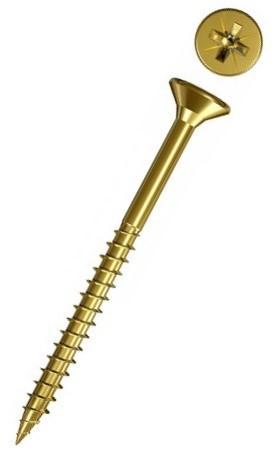 Vrut se zapuštěnou hlavou pozidrive s částečným závitem